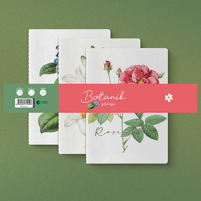 Botanik Serisi 3'lü Defter Seti - 2