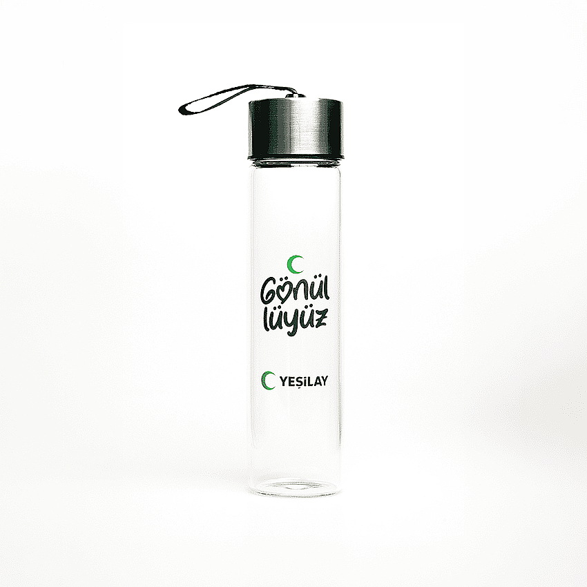 Gönüllüyüz Pure Premium 450 ml Cam Su Şişesi - 1