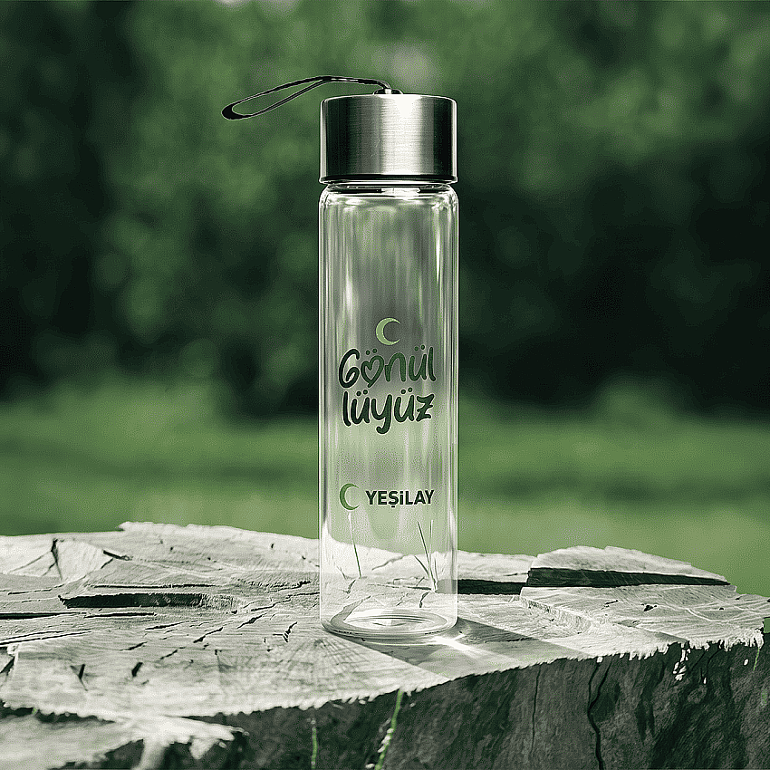 Gönüllüyüz Pure Premium 450 ml Cam Su Şişesi - 2