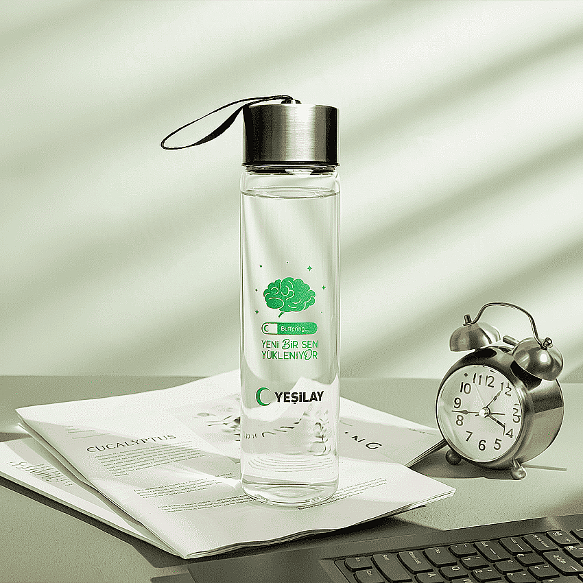 Yeni Bir Sen Yükleniyor Pure Premium 450 ml Cam Su Şişesi - 2
