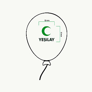 Yeşilay Logolu Yeşil Balon - 2