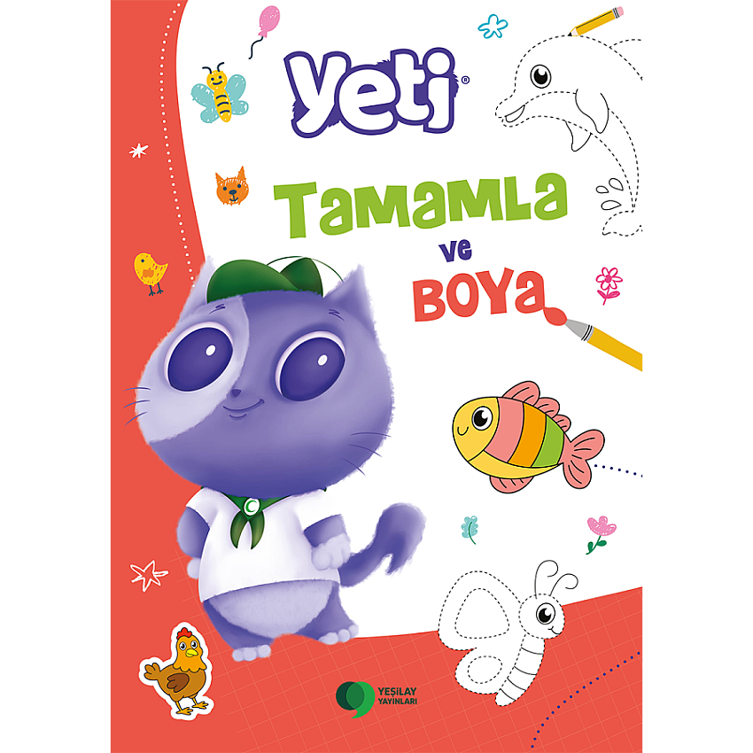 Yeti Tamamla ve Boya Boyama Kitabı - 1